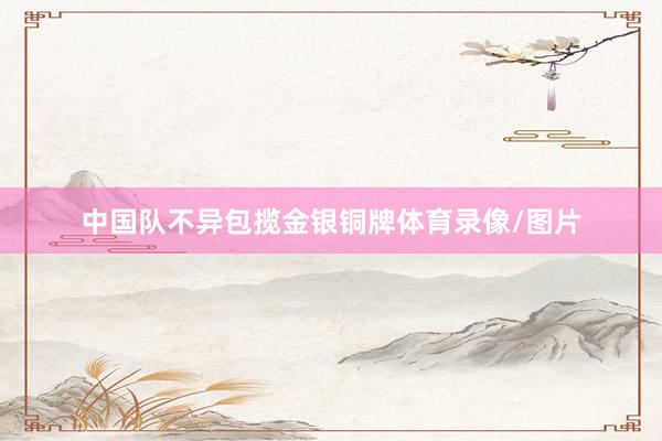 中国队不异包揽金银铜牌体育录像/图片