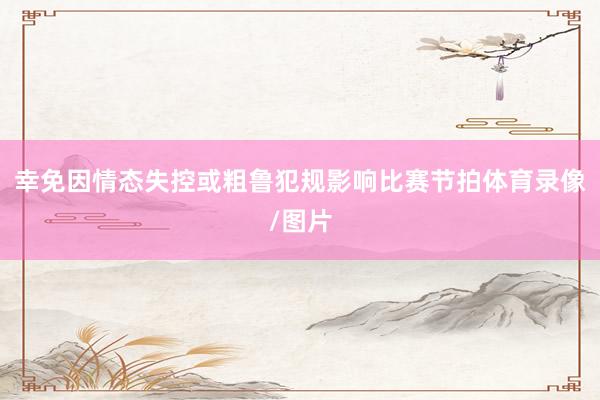 幸免因情态失控或粗鲁犯规影响比赛节拍体育录像/图片