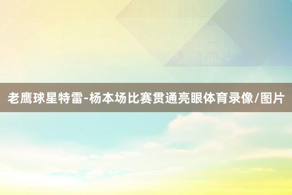 老鹰球星特雷-杨本场比赛贯通亮眼体育录像/图片