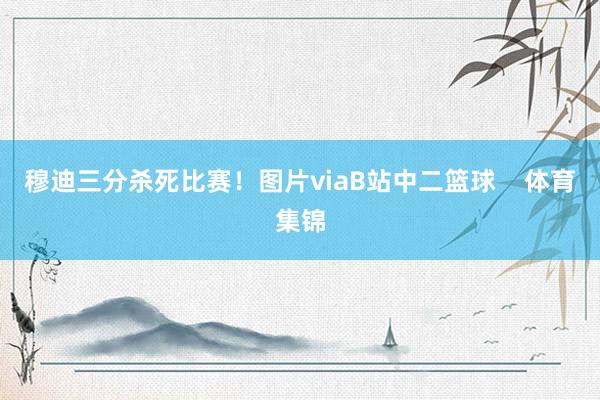 穆迪三分杀死比赛！图片viaB站中二篮球    体育集锦