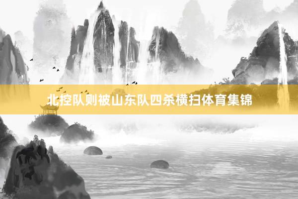 北控队则被山东队四杀横扫体育集锦