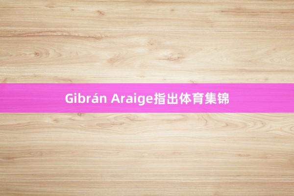 Gibrán Araige指出体育集锦