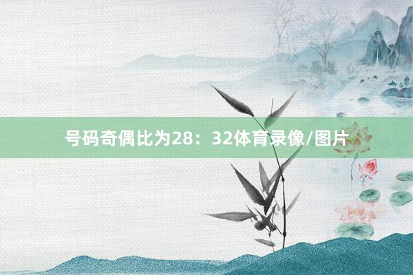号码奇偶比为28：32体育录像/图片