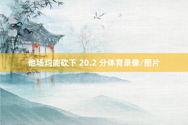 他场均能砍下 20.2 分体育录像/图片