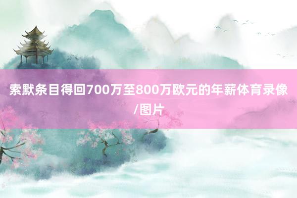 索默条目得回700万至800万欧元的年薪体育录像/图片