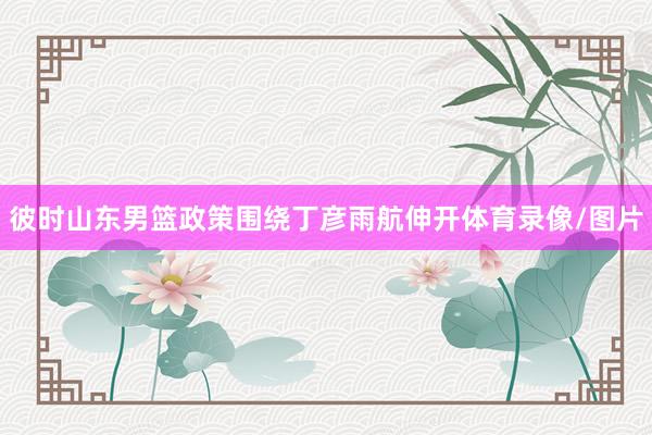 彼时山东男篮政策围绕丁彦雨航伸开体育录像/图片