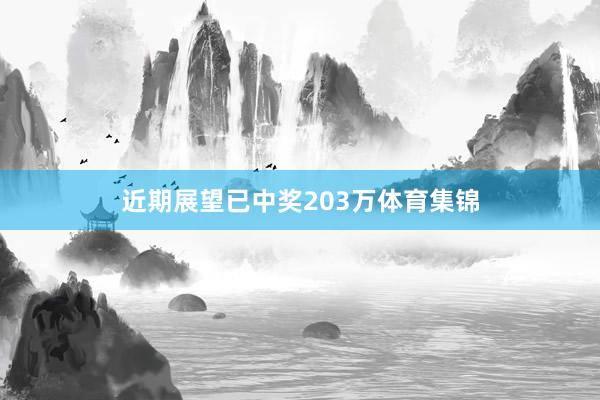 近期展望已中奖203万体育集锦