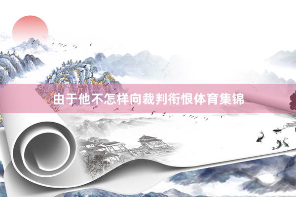 由于他不怎样向裁判衔恨体育集锦