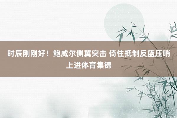 时辰刚刚好！鲍威尔侧翼突击 倚住抵制反篮压哨上进体育集锦
