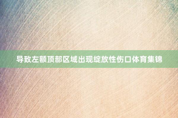 导致左额顶部区域出现绽放性伤口体育集锦