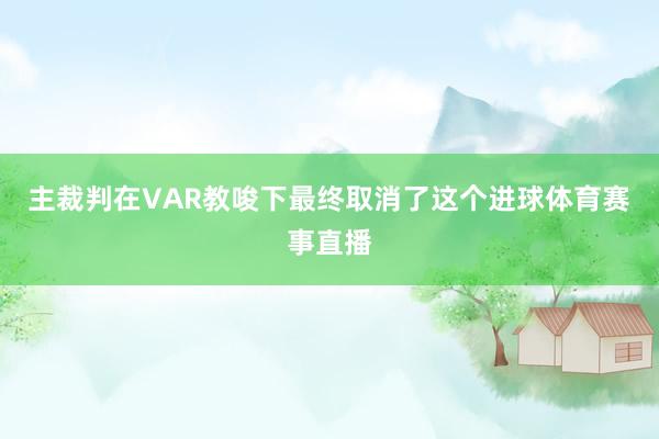 主裁判在VAR教唆下最终取消了这个进球体育赛事直播