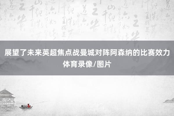 展望了未来英超焦点战曼城对阵阿森纳的比赛效力体育录像/图片