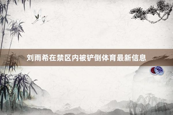 刘雨希在禁区内被铲倒体育最新信息