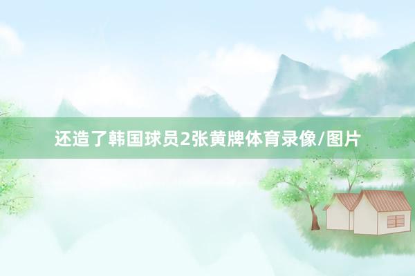 还造了韩国球员2张黄牌体育录像/图片