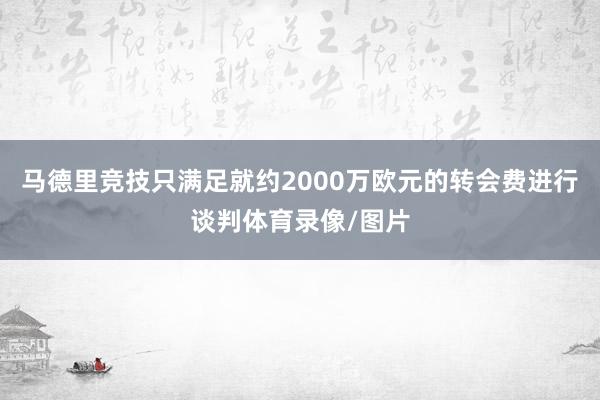 马德里竞技只满足就约2000万欧元的转会费进行谈判体育录像/图片